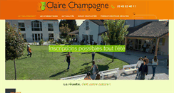 Desktop Screenshot of lycee-clairechampagne.org
