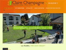 Tablet Screenshot of lycee-clairechampagne.org